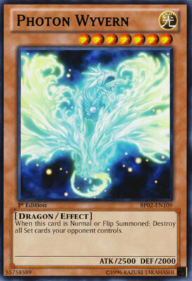Photon Wyvern - BP02-EN109 - Rare - 1st Edition x3 - Near Mint-image