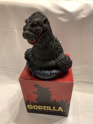 Godzilla Figurine with Box, 20cm, Used, Rare First Generation Kaiju Display-image