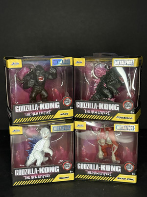 Godzilla X Kong: The New Empire 2024 Jada Metalfigs Complete Set of 4 - MISB-image