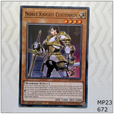 Noble Knight Custennin - MP23-EN275 - Common 1st Edition Yugioh-image