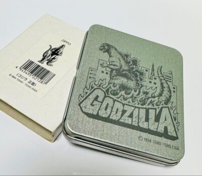 Vintage Zippo Lighter 1994 Godzilla Front Collector's Edition with Original Box-image