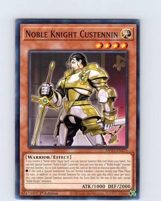 Yu-Gi-Oh TCG Noble Knight Custennin MP23-EN275 1st Edition Common Card NM-image