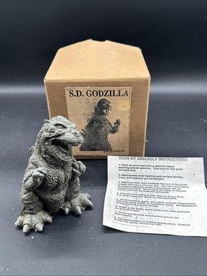 Vintage Rare S.D. Godzilla Garage Resin Model Kit With Box & Instructions RARE-image