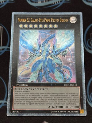 Yugioh Number 62: Galaxy-Eyes Prime Photon Dragon PRIO-EN040 1st ed ULTIMATE EU-image