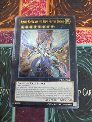 Yu-Gi-Oh! Number 62: Galaxy-Eyes Prime Photon Dragon PRIO-EN040 Ultimate 1st NM-image