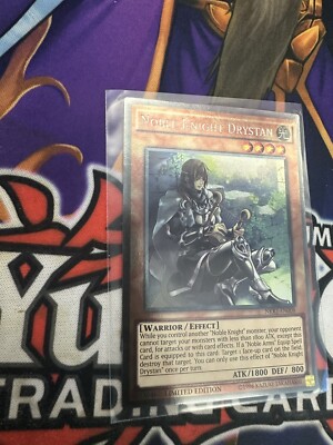 1x Noble Knight Drystan - NKRT-EN008 - Platinum Rare - Limited Edition Lightly P-image
