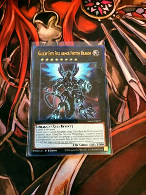 YUGIOH TCG GALAXY-EYES FULL ARMOR PHOTON DRAGON RA01-EN037 ULTIMATE 1ST EDITION -image