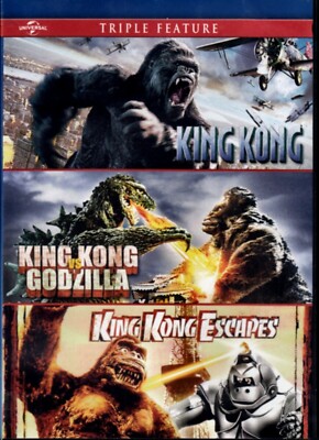 King Kong vs Godzilla Triple Feature! King Kong Escapes New DVD Toho Films Kaiju-image