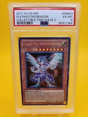 PSA 6 Galaxy-Eyes Photon Dragon CT08-EN003 Secret Rare Collectible Tin Fast Ship-image
