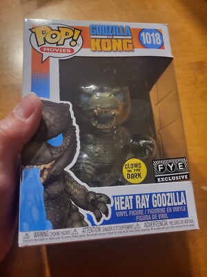 Funko Pop Movies Godzilla vs Kong Heat Ray #1018 GITD Glow FYE Exclusive READ-image