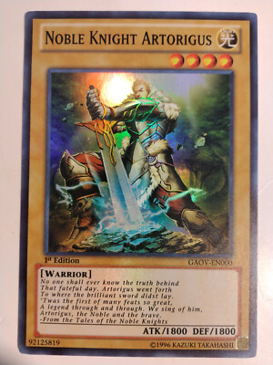 Yu-Gi-Oh! Yugioh TCG Noble Knight Artorigus GAOV-EN000 Galatic Overlord 1st Ed-image