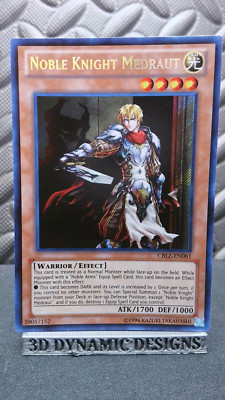 | Yugioh Noble Knight Medraut CBLZ-EN081 Secret Rare Cosmo Blazer  NM 🔥 |-image