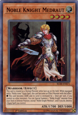 Noble Knight Medraut - BLRR-EN071 - Ultra Rare - 1st Edition NM YuGiOh!  Battles-image