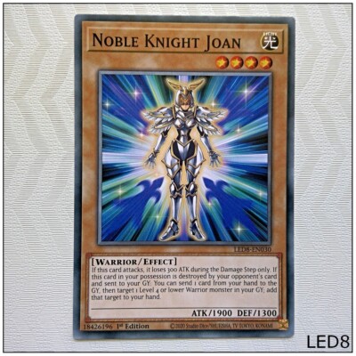 Noble Knight Joan - LED8-EN030 - Common 1st Edition Yugioh-image