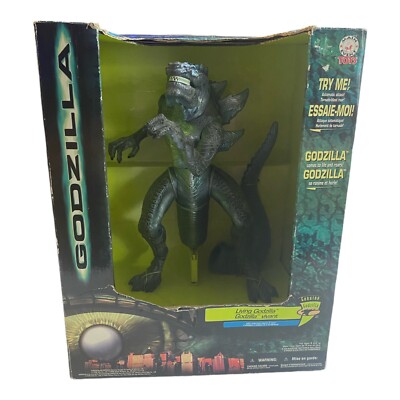 Trendmasters 1998 Living Godzilla - New In Damaged Box - Electronics Work-image