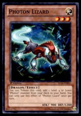 Yu-Gi-Oh! 1st Edition Photon Lizard #SP14-EN006 Near Mint-image