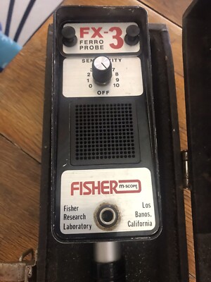 Locator Fisher M-Scope FX3 Ferrous Metal Pipe Locator Metal Detector W/ Hardcase-image