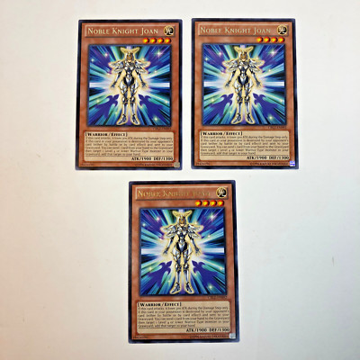 (3) YuGiOh! NOBLE KNIGHT JOAN: CBLZ-EN092 RARE Unlimited NM-image