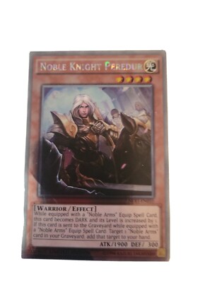 Yu-Gi-Oh! TCG Noble Knight Peredur NKRT-EN010 Limited Edition Damaged-image