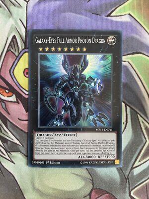 MP16-EN044 Galaxy-Eyes Full Armor Photon Dragon Super Unl Ed  NM Yugioh Card -image