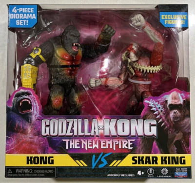 NEW 2024 Playmates Godzilla x Kong The New Empire   Kong vs Skar King 2pk-image