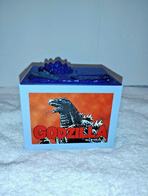 Godzilla coin bank Box LED Sound Gimmick Moving Figure Japan F S-image
