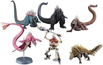 Art Spirits Gekizo Series Godzilla Singular Point Trading Figure AT-051 6pcs Box-image