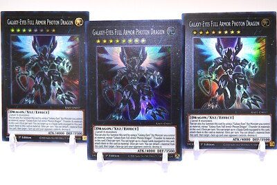 Yugioh Galaxy-Eyes Full Armor Photon Dragon Playset - Super Rare  M/NM  1st Ed.-image