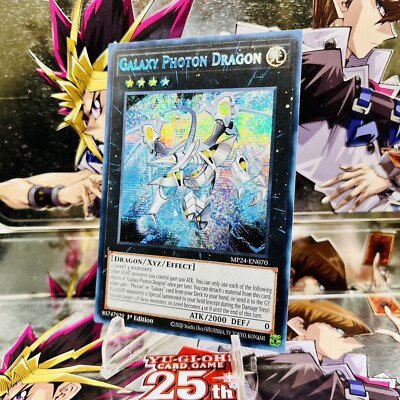 Yugioh Galaxy Photon Dragon MP24-EN070 Prismatic Secret Rare 1st Ed NM-image