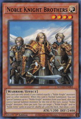 Yu-Gi-Oh! Noble Knight Brothers MAGO-EN083 Rare 1st Edition NM-image