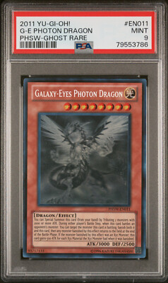 Yugioh Galaxy-Eyes Photon Dragon PHSW-EN011 Ghost Rare PSA 9-image