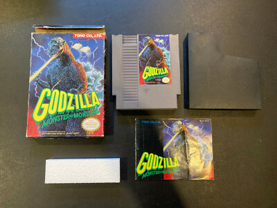 Nintendo NES Godzilla: Monster of Monsters Complete In Box!-image