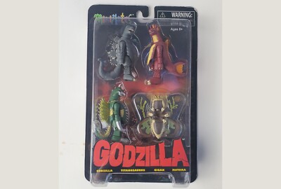 Godzilla Minimates  Box Set #1 (2014) Titanosaurus Gigan Mothra NEW IN PACKAGE-image