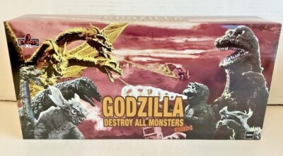 NEW Mezco Toyz 18071 Godzilla: Destroy All Monsters 5 Points XL Round 2 Box Set-image