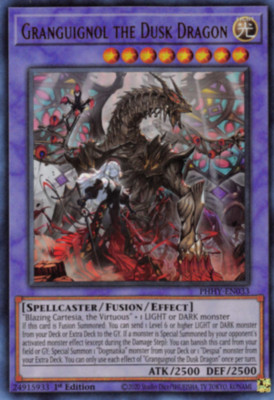1x Granguignol the Dusk Dragon - PHHY-EN033 - Ultra Rare - 1st Edition Near Mint-image