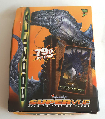 Godzilla Supervue Cards 36 Pack Box, Inkworks, Open box, 1998-image