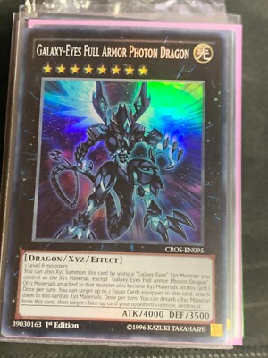 Galaxy-Eyes Full Armor Photon Dragon CROS-EN095 Super Rare 1st Edition Yugioh-image