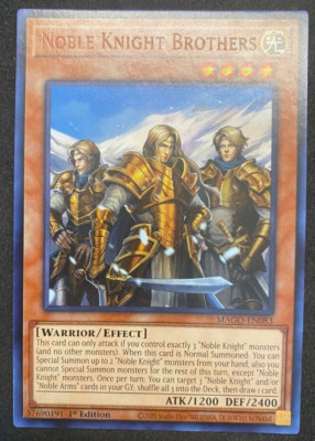 Noble Knight Brothers - Yugioh TCG - MAGO-EN083 - Misprint Missing Card Name-image