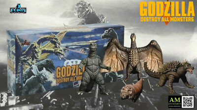 Mezco 5 Points - Frankenstein's Monster from Space - Godzilla Box Set Figure New-image