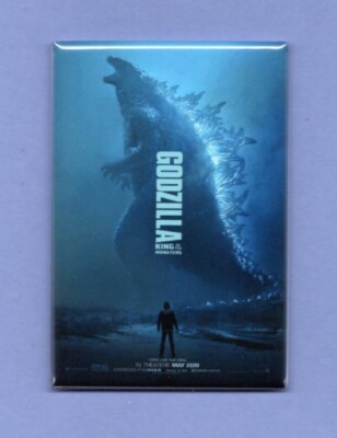 GODZILLA MOVIE POSTER *2X3 FRIDGE MAGNET* JAPAN FICTIONAL MONSTER MOVIES FILMS  -image