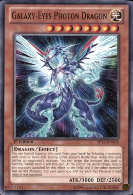 1st Ed Galaxy-Eyes Photon Dragon SP13-EN008 Yugioh-image