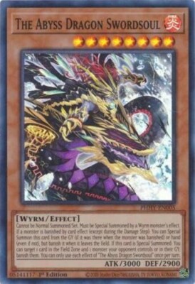 The Abyss Dragon Swordsoul (PHHY-EN005) - Super Rare - 1st Edition-image