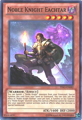 Noble Knight Eachtar PRIO-EN082 Super Rare Yu-Gi-Oh Card (U) New-image