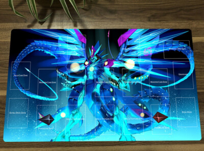 YGO Playmat Galaxy Eyes Photon Dragon CCG TCG Mat Trading Card Game Mat-image