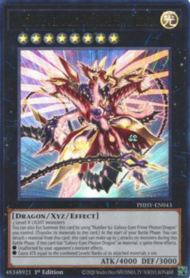 1X NM Number C62: Neo Galaxy-Eyes Prime Photon Dragon - PHHY-EN043 Ultra Rare 1s-image