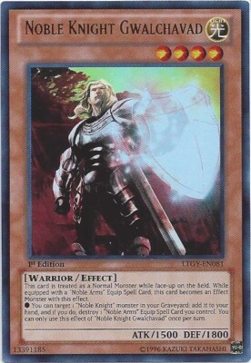 Lightly Played, English Yu Gi Oh Noble Knight Gwalchavad - LTGY-EN081 - Ultra Ra-image
