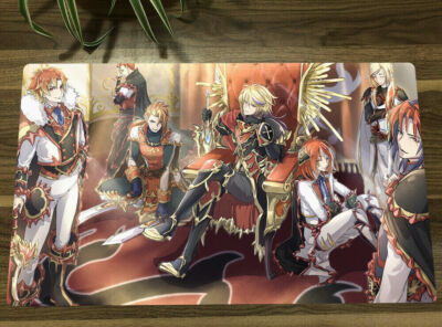 YGO Flame Noble Knight Deck TCG CCG Mat Trading Card Game Mat Free Bag-image