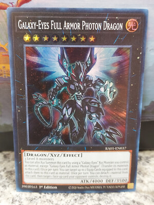 Galaxy-Eyes Full Armor Photon Dragon RA01-EN037 Super Rare Yugioh! Holo Foil N-image