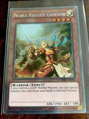Yugioh! Noble Knight Gawayn NKRT-EN004 Limited Edition Platinum Rare -image