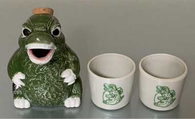 GODZILLA Tokkuri Ochoko sake bottle Sake Cup Ceramic-image